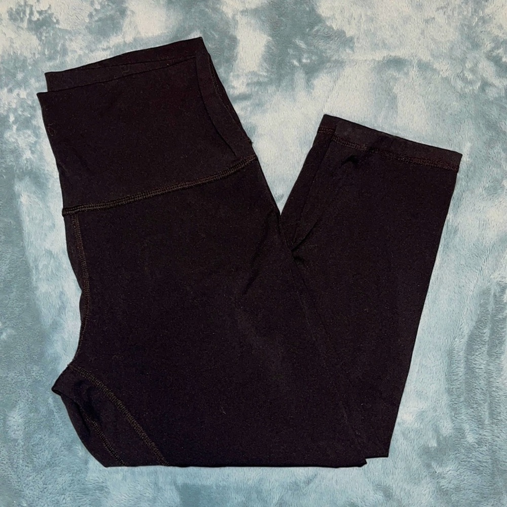 Black Activewear Crop Pants